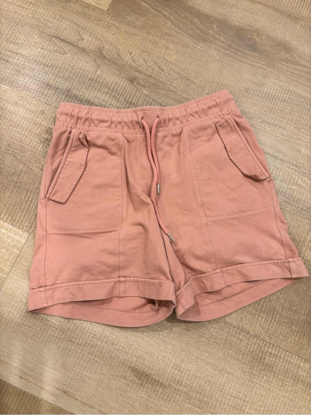 Andrew Marc Women's Dusty Rose Drawstring Athletic Shorts